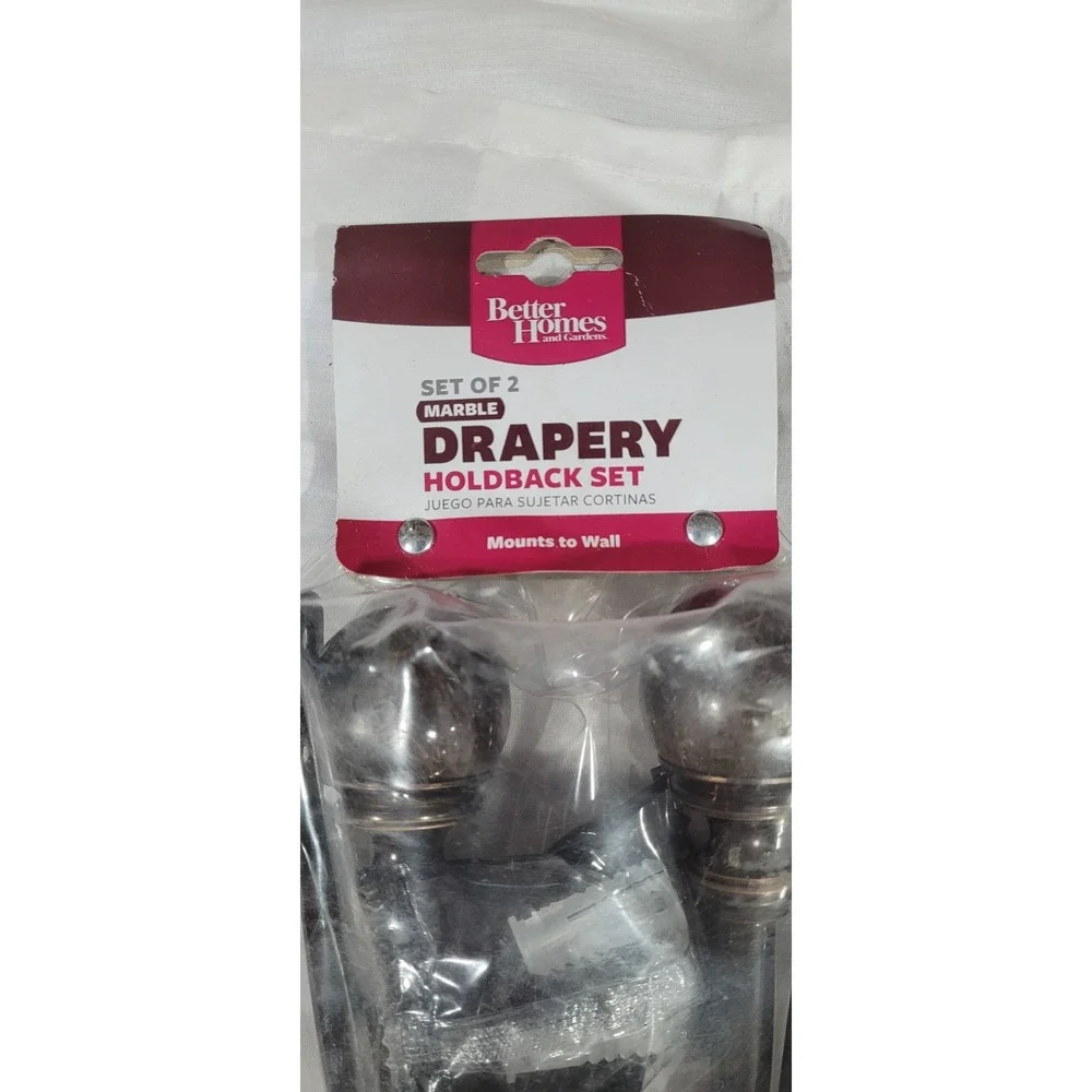 Home Decorators Marble Hook Curtain Holdback (Set of 2)